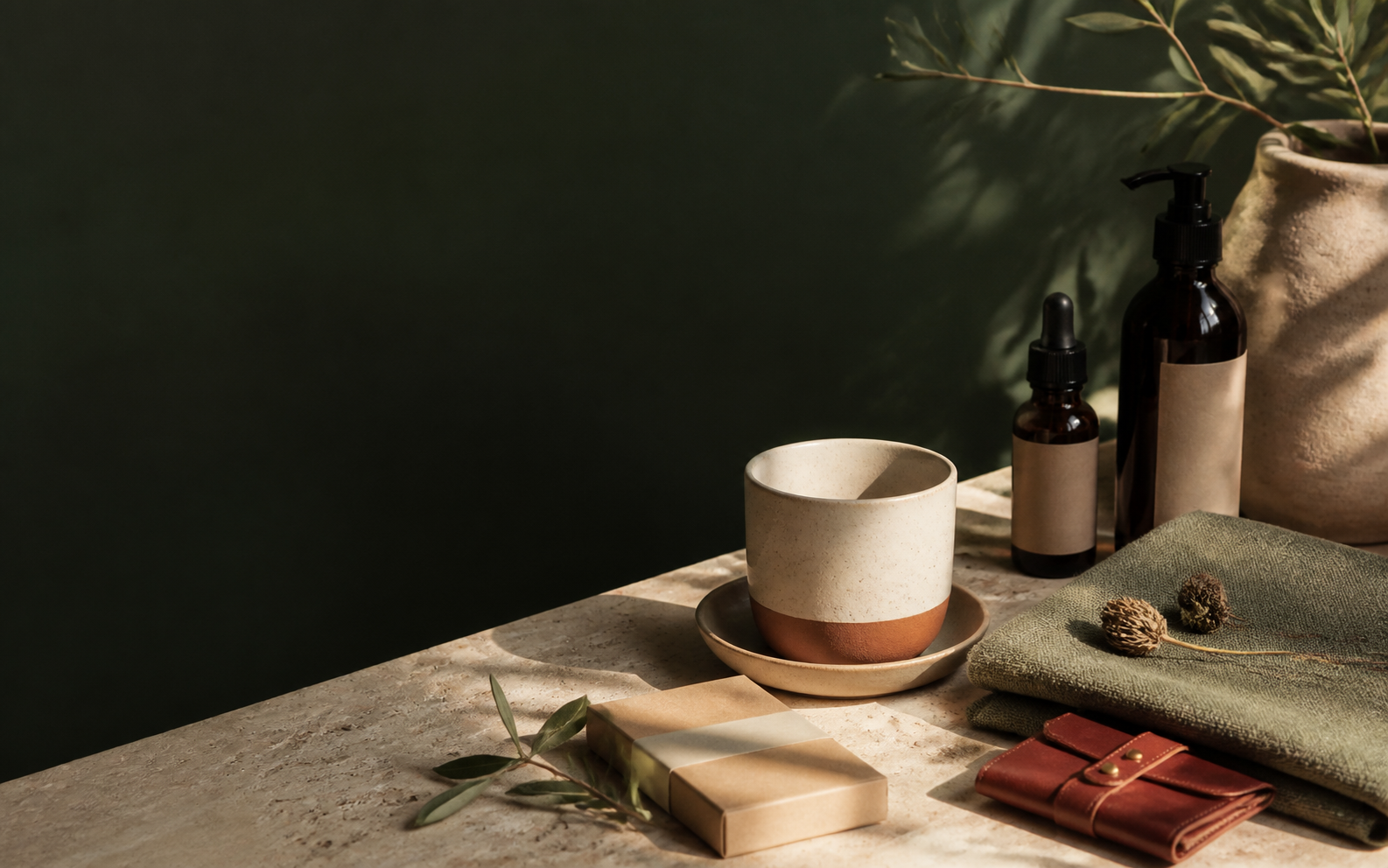 Butik ürünlerden hazırlanmış modern bir katalog koleksiyonu